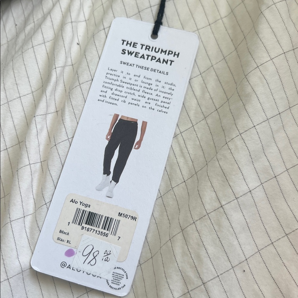 ALO Yoga Trump Sweatpants NEW - Picture 5 of 8
